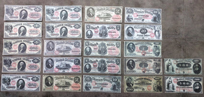 Réimpression sur papier avec filigrane États-Unis Tous types 1874-1875 LIVRAISON GRATUITE !