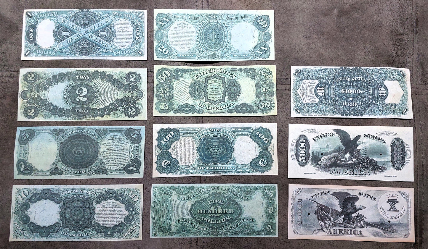 Reprint on paper with W/M United States banknotes 1878 y. FREE SHIPPING!