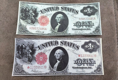 Réimpression sur papier avec filigrane Dollar américain 1901-1923. LIVRAISON GRATUITE !