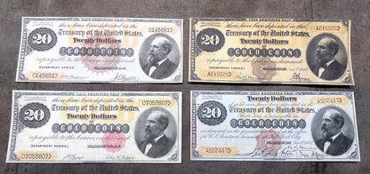 Réimpression sur papier avec filigrane États-Unis 1882 Toutes les pièces d'un dollar en or LIVRAISON GRATUITE