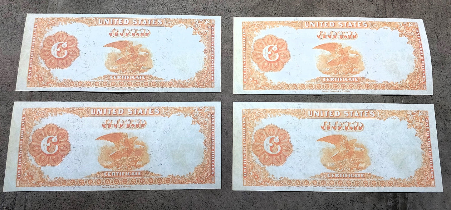 Nachdruck auf Papier mit W/M Vereinigte Staaten 1882 Alle Arten Golddollar KOSTENLOSER VERSAND