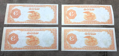 Réimpression sur papier avec filigrane États-Unis 1882 Toutes les pièces d'un dollar en or LIVRAISON GRATUITE