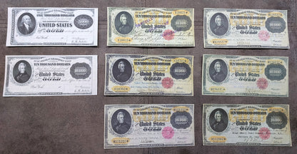 Réimpression sur papier avec filigrane Certificat or des États-Unis 1888-1900. LIVRAISON GRATUITE