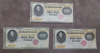 Réimpression sur papier avec filigrane Certificat or des États-Unis 1888-1900. LIVRAISON GRATUITE