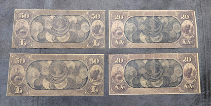 Réimpression sur papier de billet W/M United States National Bank Gold Dollar 1870 LIVRAISON GRATUITE