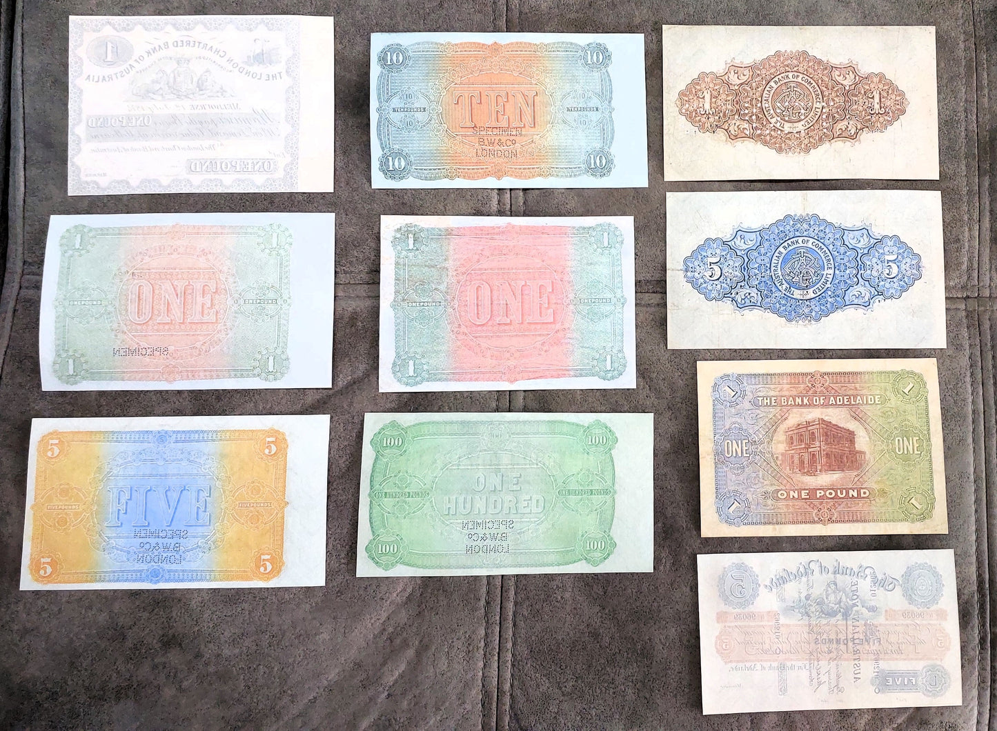 Reprint on paper with W/M  Set-A 1874-1910 Australia Free Shipping !!!