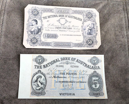 Reprint sur papier avec filigrane Set-B 1876-1910 Australie Livraison gratuite !!!