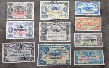 Réimpression sur papier avec filigrane Set-D 1905-1923 Australie-Nouvelle-Zélande Livraison gratuite