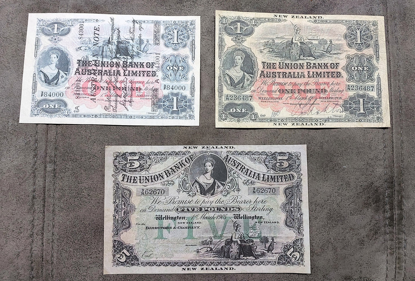 Reprint on paper with W/M Set-D 1905-1923 Australia-New Zealand Free Shipping