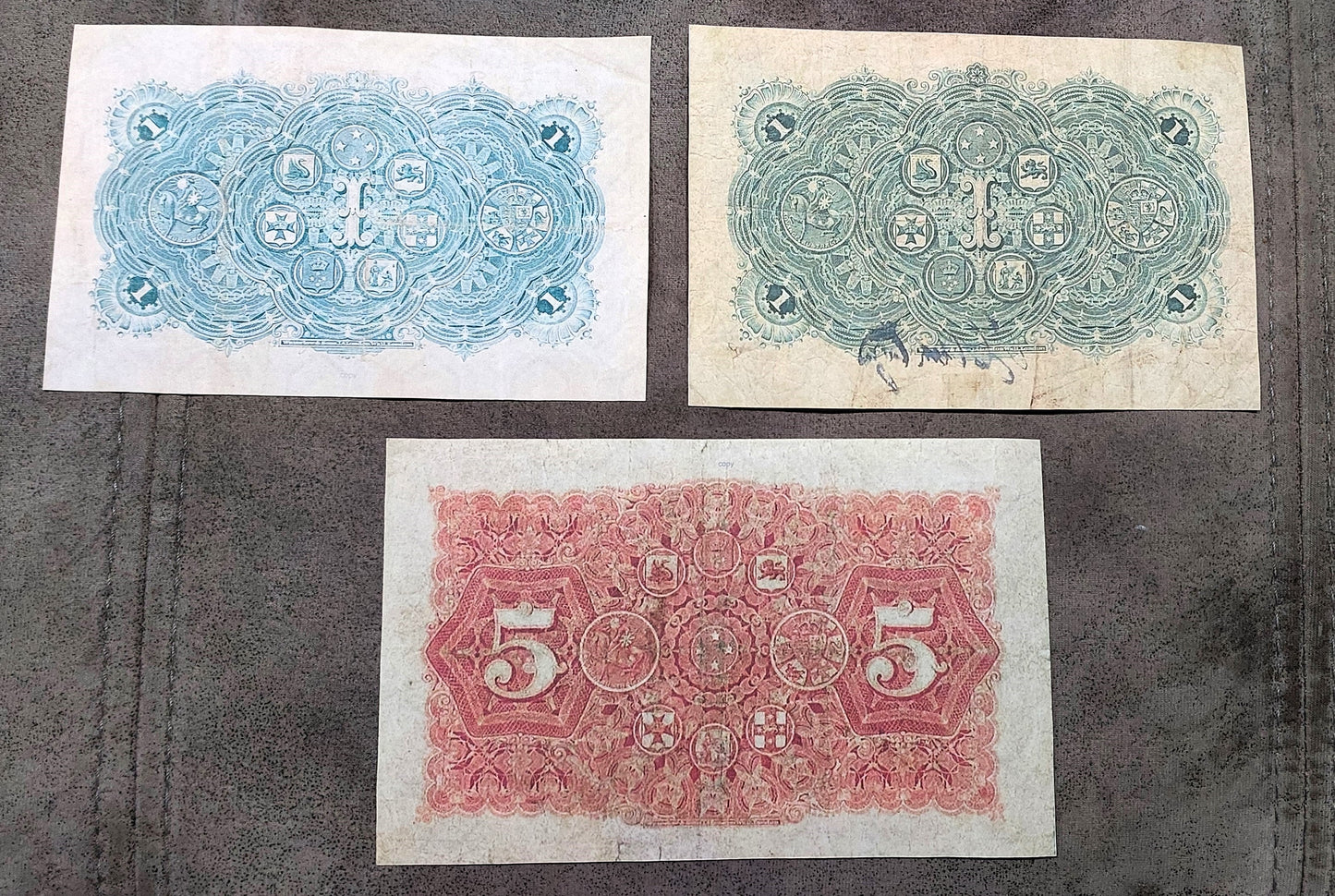 Reprint on paper with W/M Set-D 1905-1923 Australia-New Zealand Free Shipping