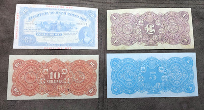 Réimpression sur papier avec filigrane Set-D 1905-1923 Australie-Nouvelle-Zélande Livraison gratuite