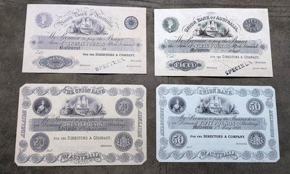 Réimpression sur papier avec filigrane Set-C 1852-1903 Australie-Nouvelle-Zélande Livraison gratuite