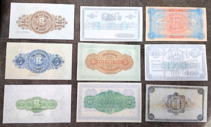 Reprint sur papier avec filigrane Set-E 1866-1910 Australie Livraison gratuite !!!