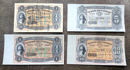 Reprint sur papier avec filigrane Set-B 1876-1910 Australie Livraison gratuite !!!