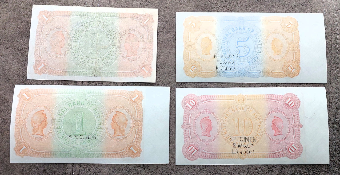 Reprint on paper with W/M Set-B 1876-1910 Australia Free Shipping !!!