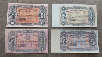 Reprint sur papier avec filigrane Set-B 1876-1910 Australie Livraison gratuite !!!
