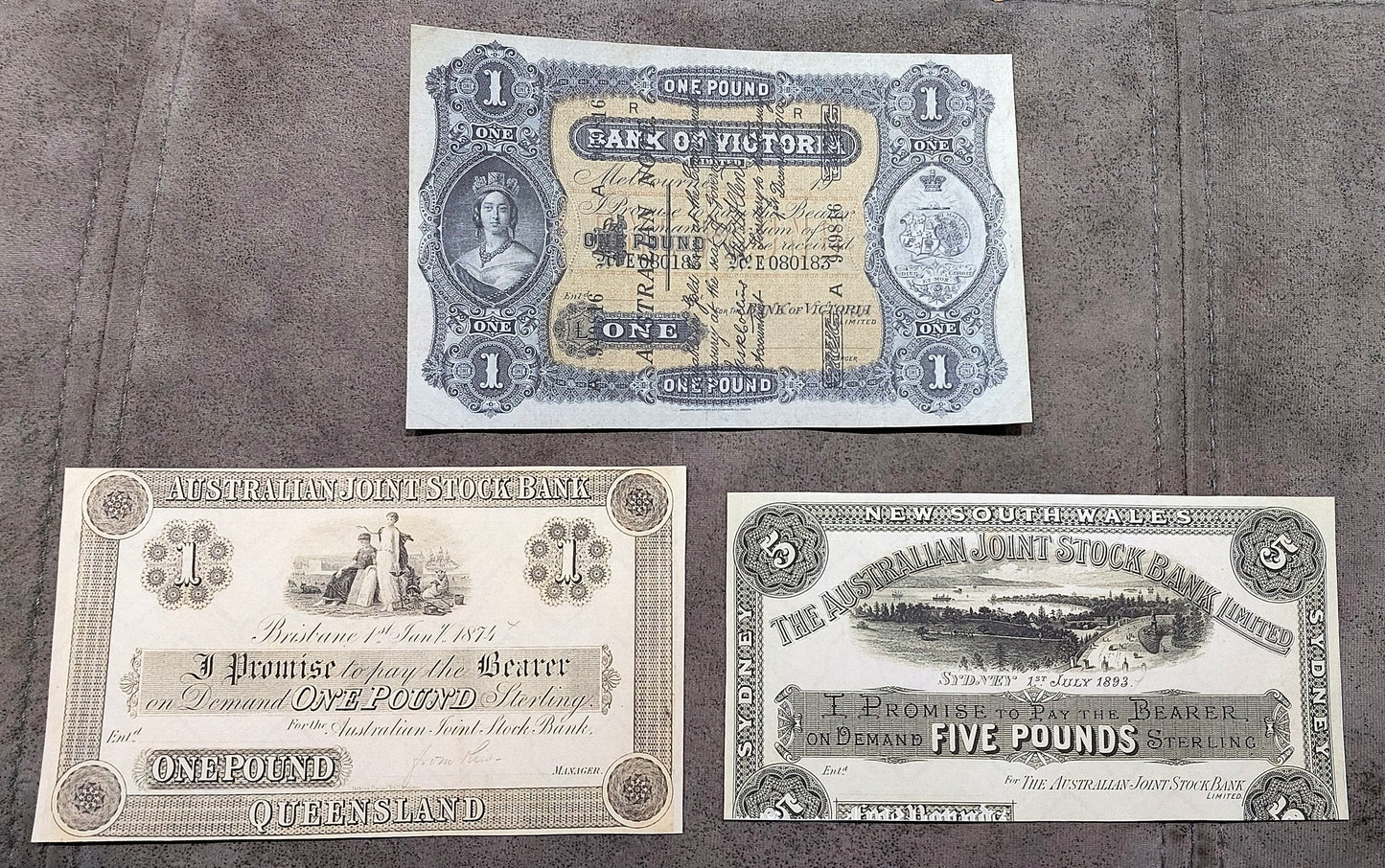 Reprint on paper with W/M Set-G 1870-1910 y. Australia Free Shipping !!!