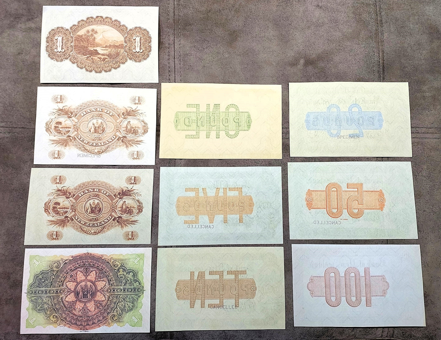 Reprint on paper with W/M Set-H 1890-1921 Australia - New Zealand Free Shipping!