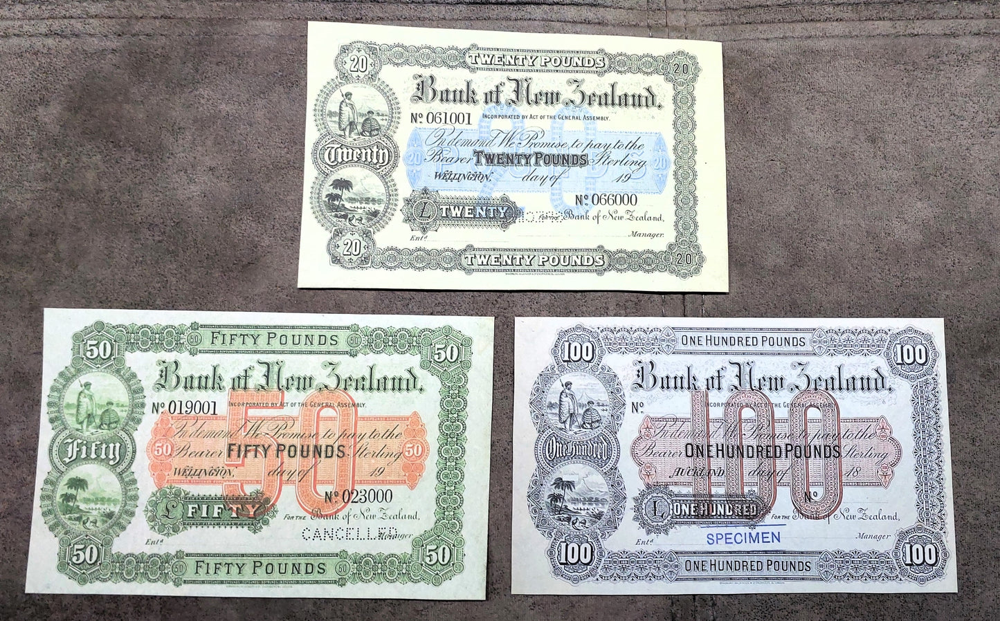 Reprint on paper with W/M Set-H 1890-1921 Australia - New Zealand Free Shipping!