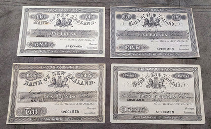 Réimpression sur papier avec filigrane Set-I 1852-1889 Nouvelle-Zélande + Australie Livraison gratuite !
