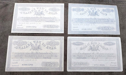 Réimpression sur papier avec filigrane Set-I 1852-1889 Nouvelle-Zélande + Australie Livraison gratuite !