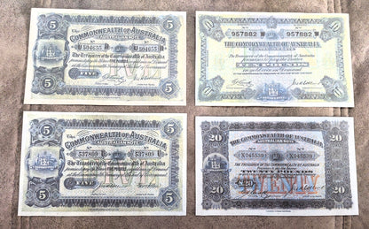 Réimpression sur papier avec filigrane Commonwealth d'Australie 1913-1918. Livraison gratuite !