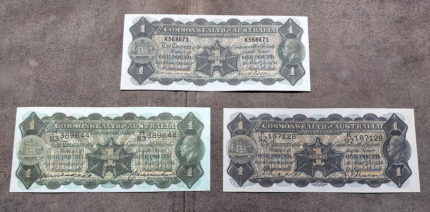 Reprint on paper with W/M Commonwealth of Australia 1923-1933 y. Free Shipping !