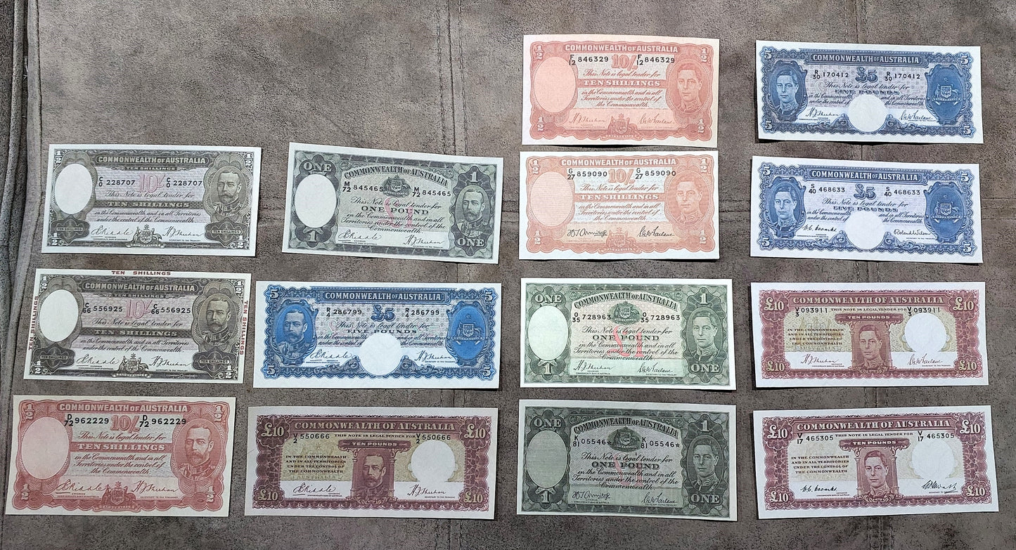 Reprint on paper with W/M Commonwealth of Australia 1933-1952 y. Free Shipping !