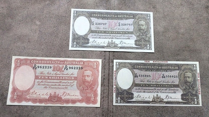 Réimpression sur papier avec filigrane Commonwealth d'Australie 1933-1952 a. Livraison gratuite !