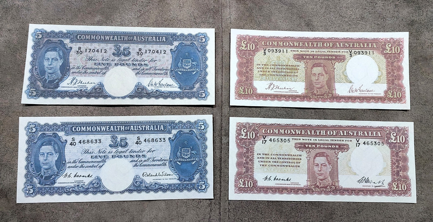 Reprint on paper with W/M Commonwealth of Australia 1933-1952 y. Free Shipping !