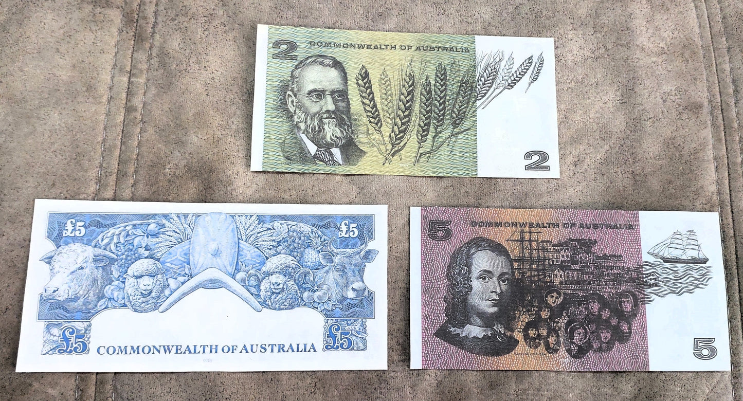 Réimpression sur papier avec filigrane Commonwealth d'Australie 1953-1994 a. Livraison gratuite !