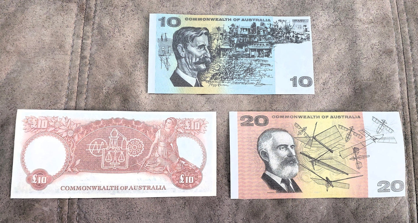 Réimpression sur papier avec filigrane Commonwealth d'Australie 1953-1994 a. Livraison gratuite !