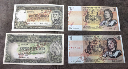 Reimpresión en papel con W/M Commonwealth of Australia 1953-1974 y. ¡¡¡EJEMPLARES!!!