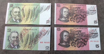 Reimpresión en papel con W/M Commonwealth of Australia 1953-1974 y. ¡¡¡EJEMPLARES!!!