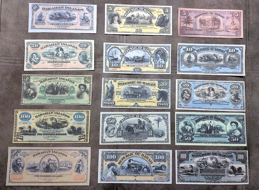 Reprint on paper with W/M United States HAWAII 1879-1895 y.  FREE SHIPPING!