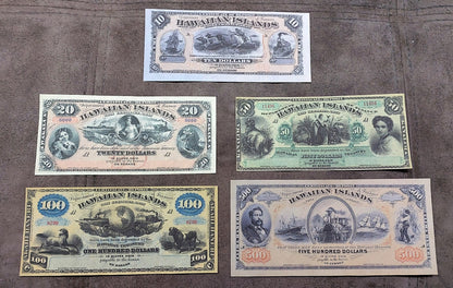 Réimpression sur papier avec filigrane États-Unis HAWAII 1879-1895. LIVRAISON GRATUITE !