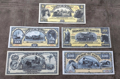 Réimpression sur papier avec filigrane États-Unis HAWAII 1879-1895. LIVRAISON GRATUITE !