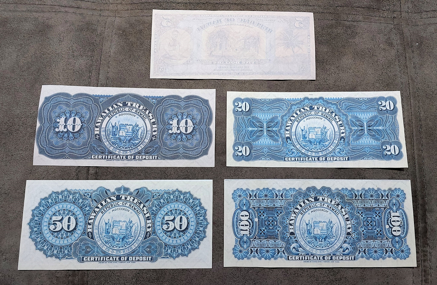 Reprint on paper with W/M United States HAWAII 1879-1895 y.  FREE SHIPPING!