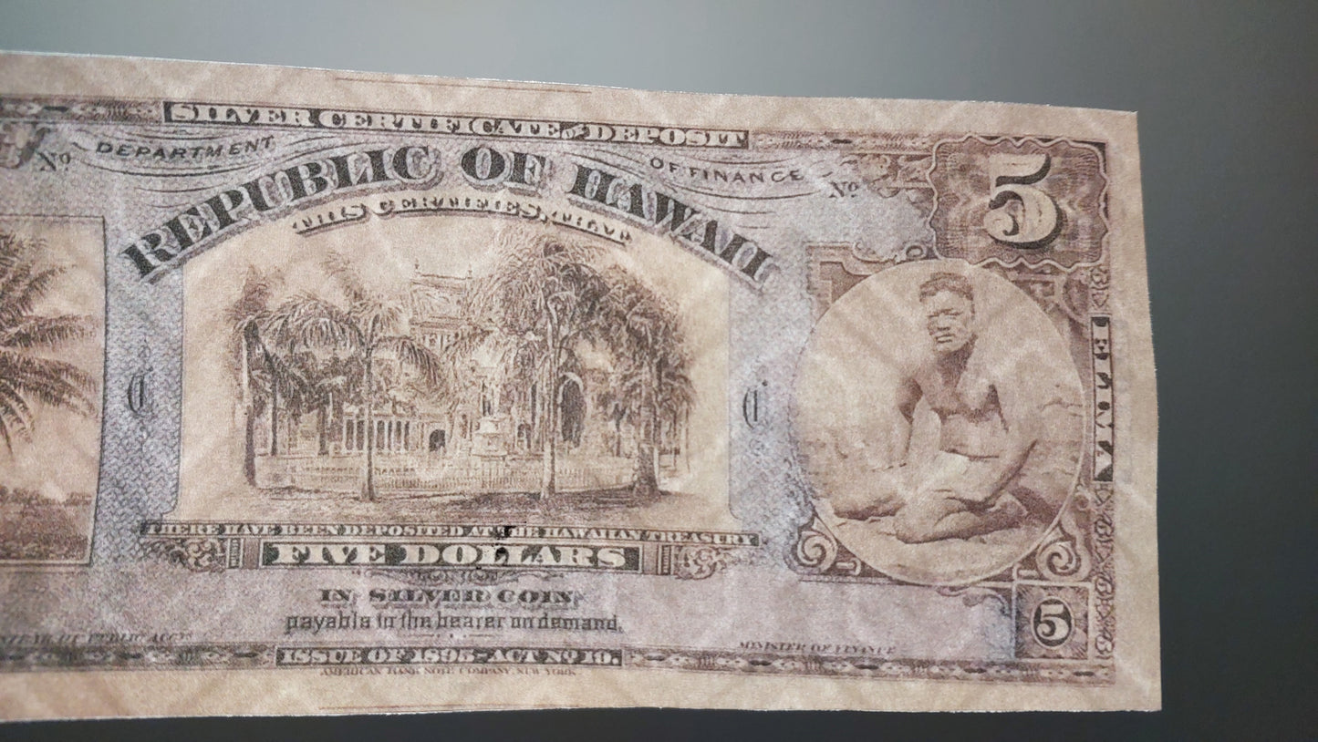 Reprint on paper with W/M United States HAWAII 1879-1895 y.  FREE SHIPPING!