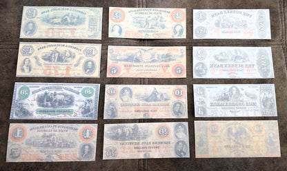 Réimpression de la monnaie obsolète des États-Unis 1850-1862 a. ENSEMBLE-E, LIVRAISON GRATUITE !