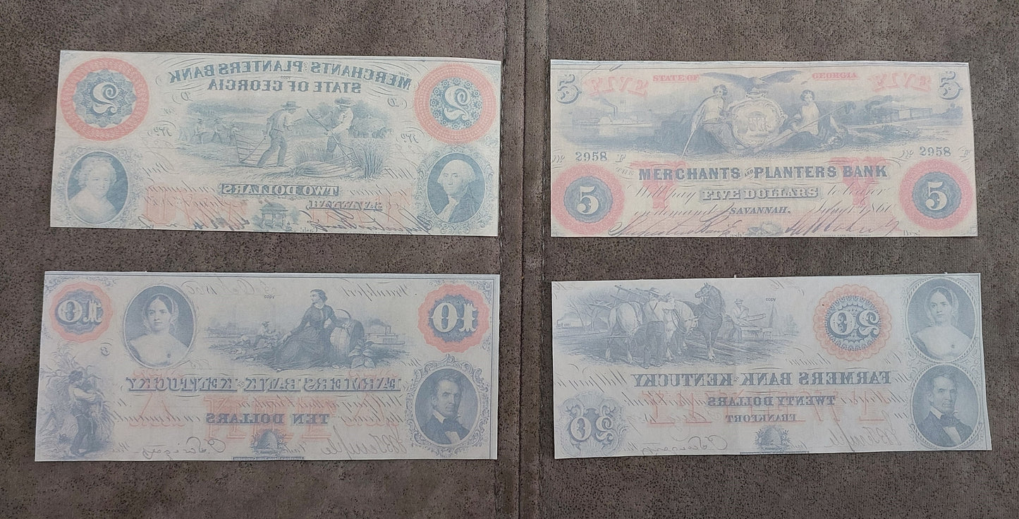 Reprint of United States Obsolete Currency 1850-1862 y. SET-E, FREE SHIPPING !