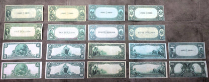 Réimpression sur papier avec filigrane États-Unis 1882-1927 National Bank DATE BACK !!!
