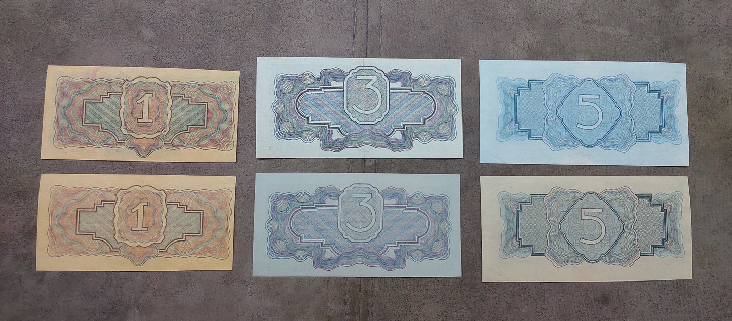 Réimpression sur papier avec filigrane Russie 1934-1938 Rouble et Tchervonets LIVRAISON GRATUITE !!!