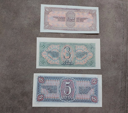 Réimpression sur papier avec filigrane Russie 1934-1938 Rouble et Tchervonets LIVRAISON GRATUITE !!!