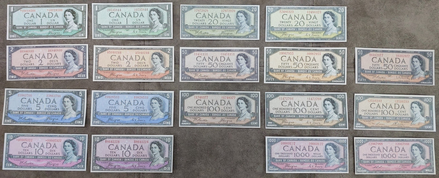 Reprint on paper  with W/M Canada 1954 y. DIFFERENT TYPES - XXXL Free Shipping!