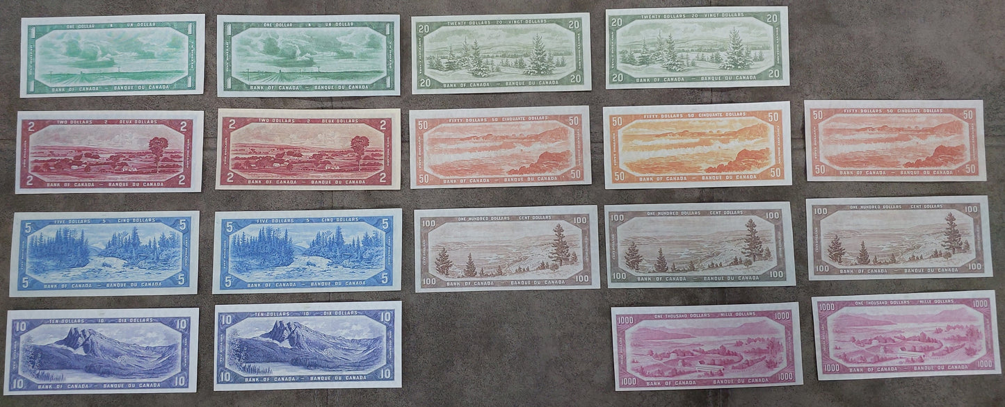 Reprint on paper  with W/M Canada 1954 y. DIFFERENT TYPES - XXXL Free Shipping!