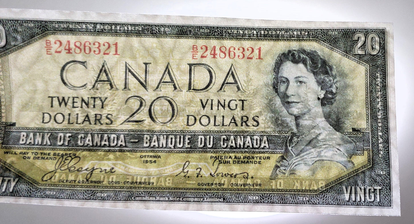 Reprint on paper  with W/M Canada 1954 y. DIFFERENT TYPES - XXXL Free Shipping!