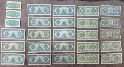 Retirage sur papier avec filigrane (SET-B) Canada 1923, TYPES DIFFÉRENTS - Livraison gratuite