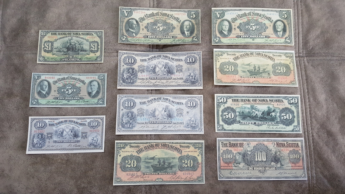 Reprint on paper with W/M Canada Bank of Nova Scotia 1920 - 1935 y. FREE SHIPPIN