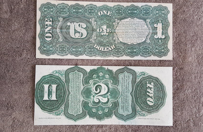 Réimpression sur papier avec filigrane "United State 1869" LIVRAISON GRATUITE !!!